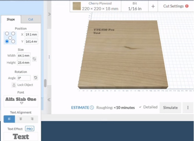 Precision wood milling process using a CNC machine
