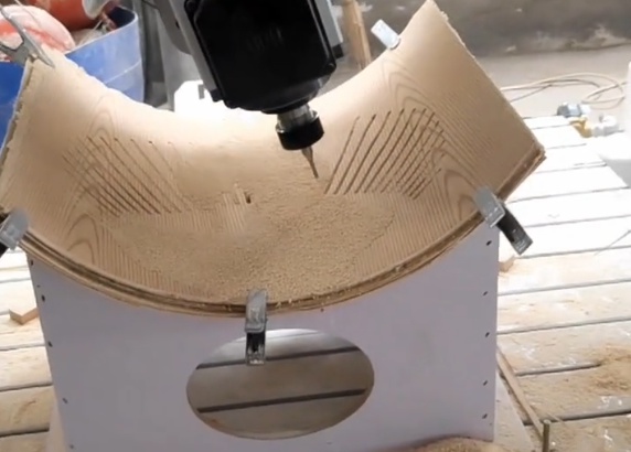 CNC engraving machine creating precise engraved patterns
