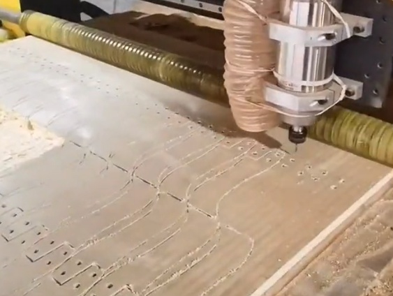 Automated CNC engraving process in manufacturing
