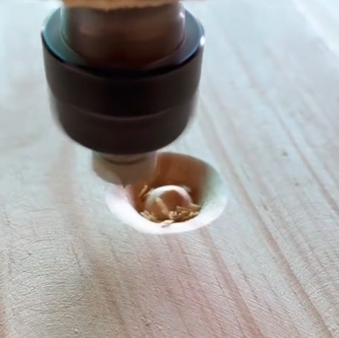 CNC engraving tool cutting wood material